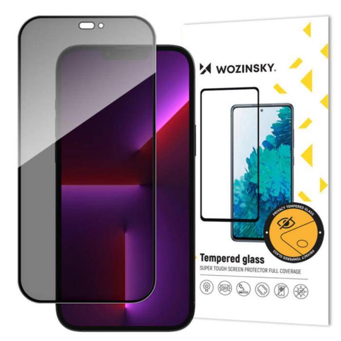 Wozinsky - Wozinsky iPhone 15 Pro Skärmskydd i Härdat Glas Privacy