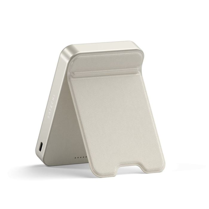 Satechi - Satechi Qi2 Magsafe Powerbank 10000mAh med Stativ - Sand