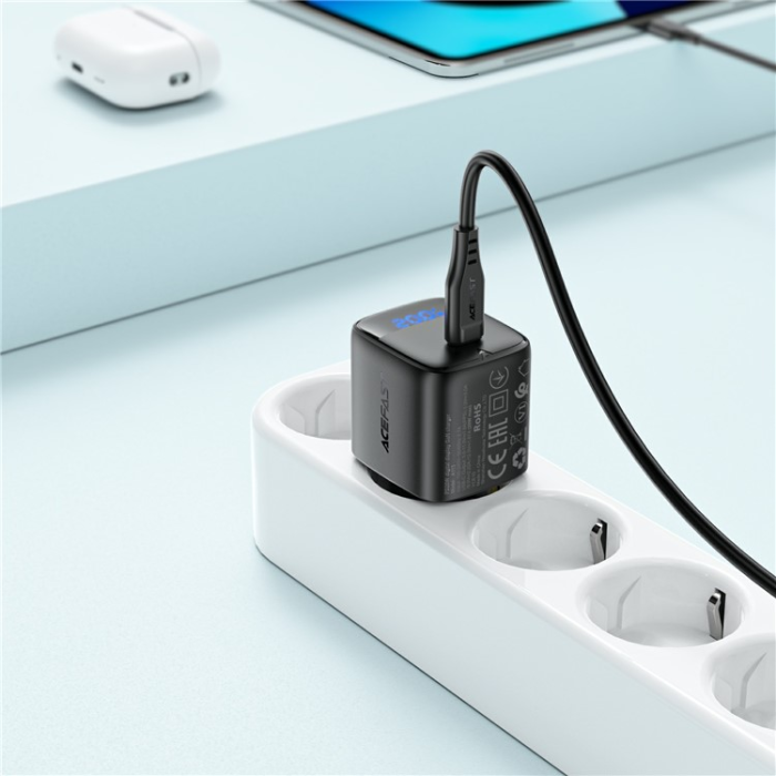 Acefast - ACEFAST Snabbladdare 20W USB-C med USB-C Kabel EU PD