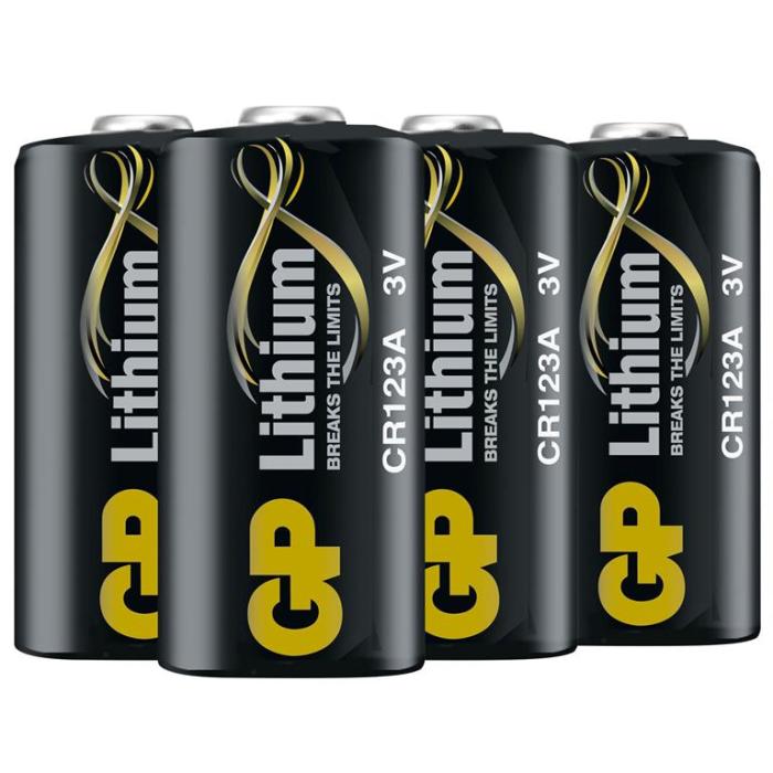 UTGATT5 - GP CR123A Lithiumbatteri 4-pack