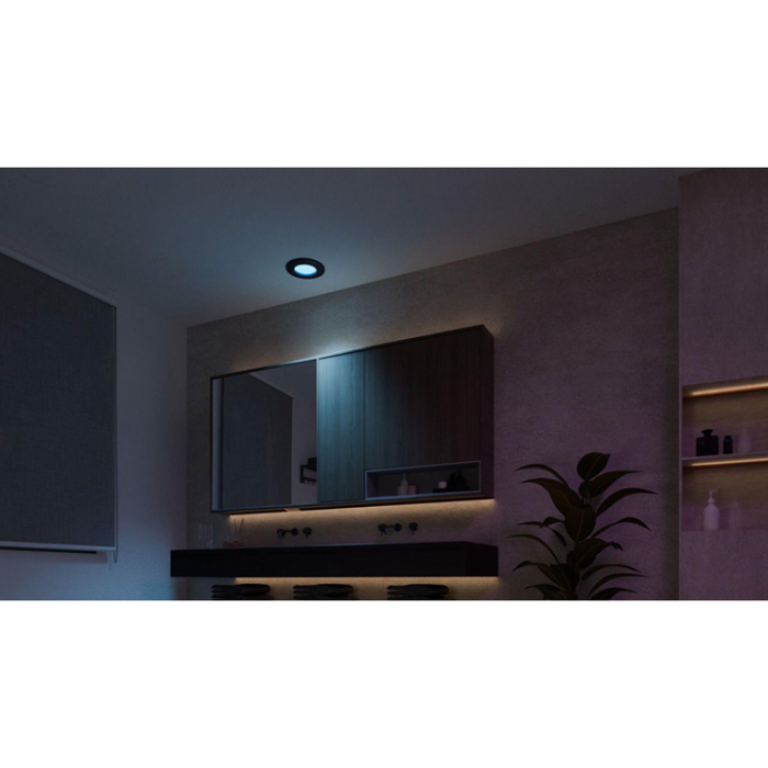 Philips - Philips Hue Slim Downlight S 90mm 1-pack - Svart
