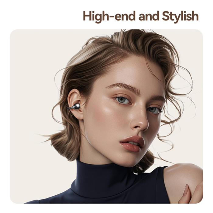 USAMS - USAMS Trådlösa Bluetooth 5.3 Hörlurar Clip-On Echo R02