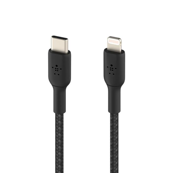 UTGATT1 - BELKIN Boost USB-C Till Lightning Kabel 2M - Svart
