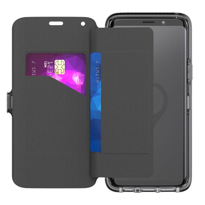 UTGATT5 - Tech21 Evo Wallet Samsung Galaxy S9 - Svart