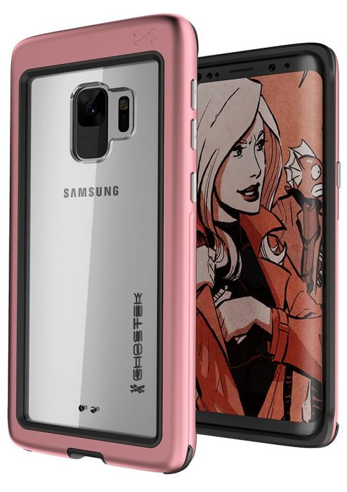 UTGATT4 - Ghostek Atomic Slim Skal till Samsung Galaxy S9 - Rose Gold