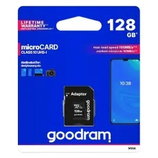 Goodram - Goodram Mikrokort 128 GB micro SD XC UHS-I class 10 memory card