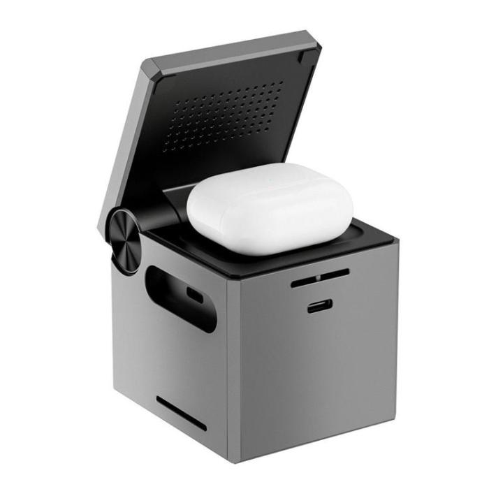WIWU - WiWU 3in1 Hopfällbar Trådlös Laddare Apple Watch, iPhone, Airpods 15W