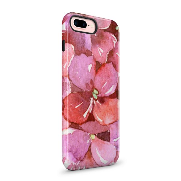 UTGATT5 - Tough mobilskal till Apple iPhone 7 Plus - Målning - Blommor