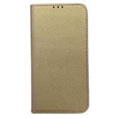 No name - iPhone 15 Pro Pl&aring;nboksfodral Smart Magnet - Guld