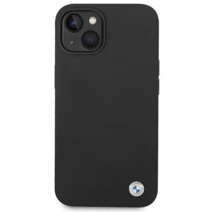 BMW - BMW iPhone 14 Plus Skal Silicone Metal Logo - Svart