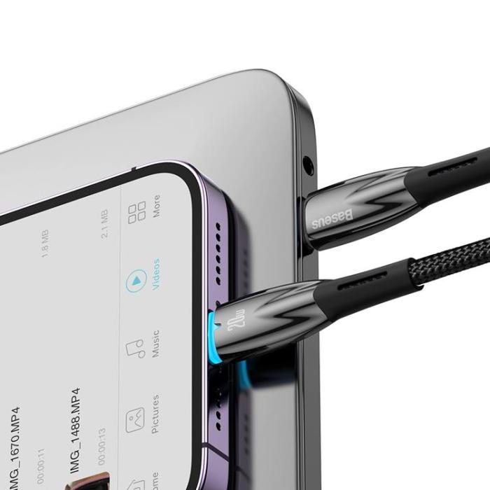 BASEUS - Baseus USB-C till USB-C kabel 100W 1m - Svart