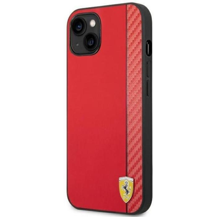 Ferrari - Ferrari iPhone 14 Plus Skal Carbon - Röd