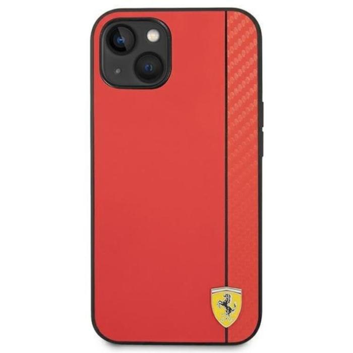 Ferrari - Ferrari iPhone 14 Plus Skal Carbon - Röd