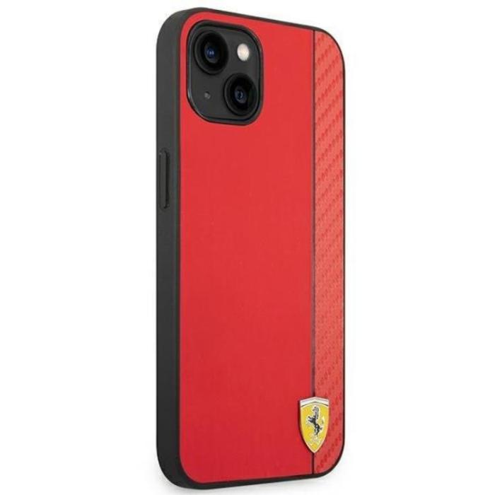 Ferrari - Ferrari iPhone 14 Plus Skal Carbon - Röd