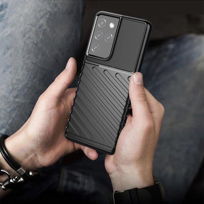 OEM - Galaxy S23 Ultra Skal Thunder Armor Silicone - Blå