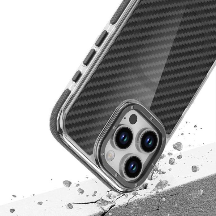 A-One Brand - iPhone 16 Pro Max Mobilskal MageSafe Fiber - Svart