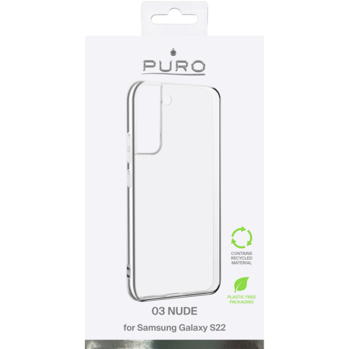 UTGATT1 - Puro Nude Skal Galaxy S22 - Transparent