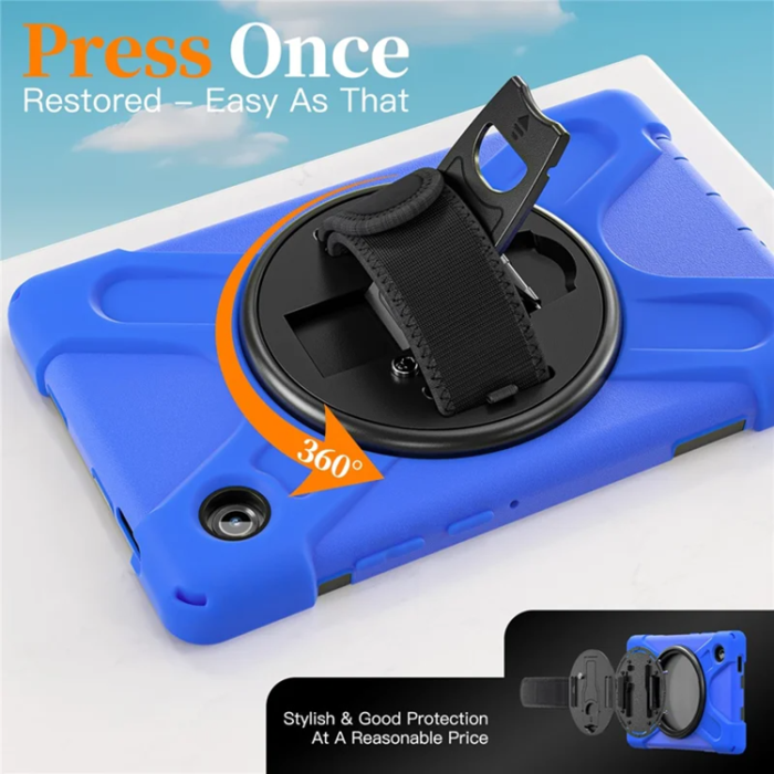 A-One Brand - Mobilskal till Galaxy Tab A11 Kickstand Silikon Axelrem