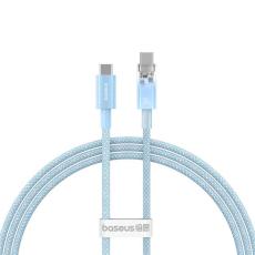 BASEUS - Baseus USB-C till USB-C kabel 1m 100W - Blå