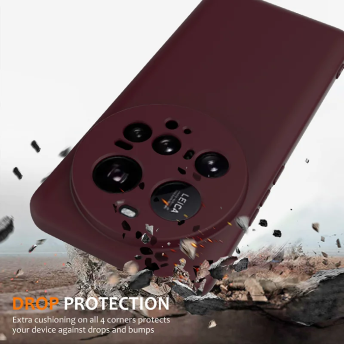 A-One Brand - Xiaomi 15 Ultra Mobilskal MagSafe Liquid Silikon - Vinröd