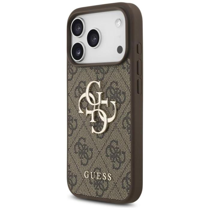 Guess - Guess iPhone 17 Pro Mobilskal 4G Strap 4G Classic Logo - Brun