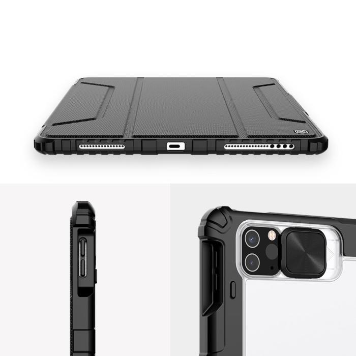 UTGATT1 - Nillkin Bumper Läder Case Pro Fodral iPad Pro 12.9 '' 2021/2020 - Svart