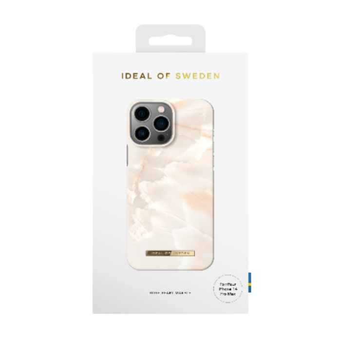 UTGATT1 - Ideal Of Sweden Magsafe iPhone 14 Pro Skal Fashion - Rose Pearl Marble