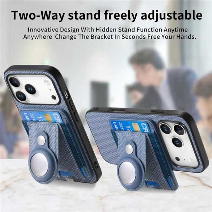 A-One Brand - iPhone 17 Pro Mobilskal Detachable korthållare - Blå