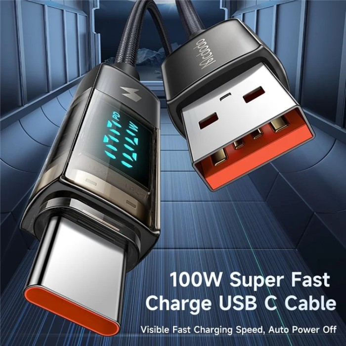 MCDODO - MCDODO USB-A - USB-C 100W Kabel 1.2M CA-3630 - Svart