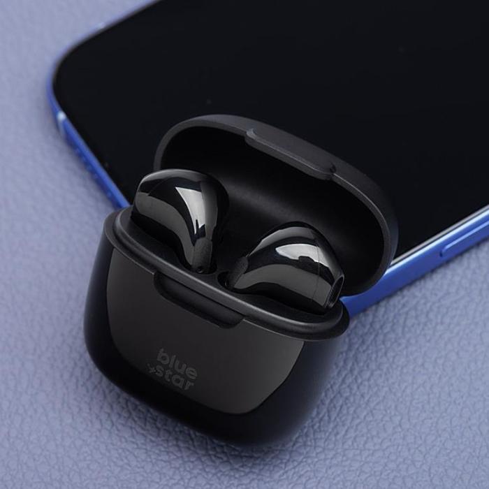 Blue Star - Blue Star Trådlösa In-Ear Hörlurar Bluetooth TWS FI7 - Svart