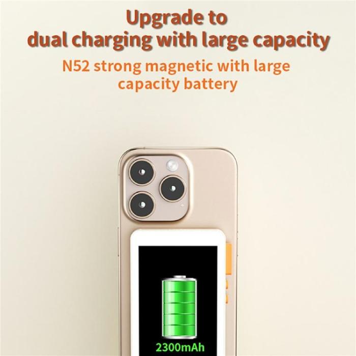 OEM - 8in1 Multifunktionell Mobilselfie Livestreaming Skärmspeglingsenhet X40F - Vit