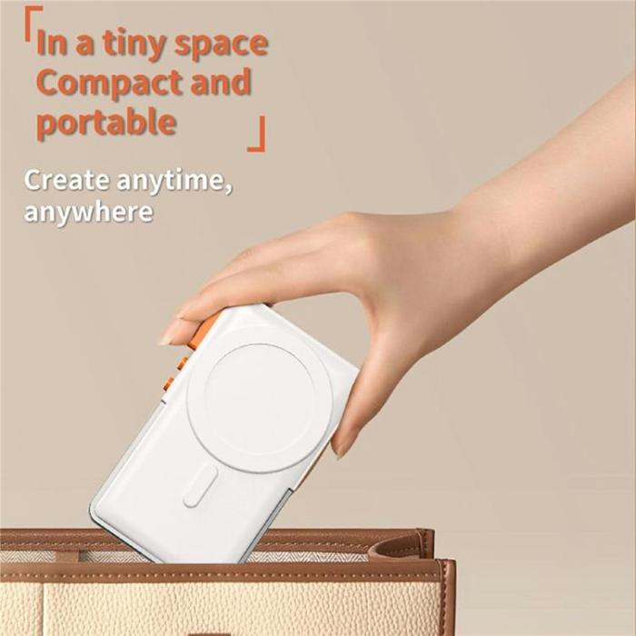 OEM - 8in1 Multifunktionell Mobilselfie Livestreaming Skärmspeglingsenhet X40F - Vit