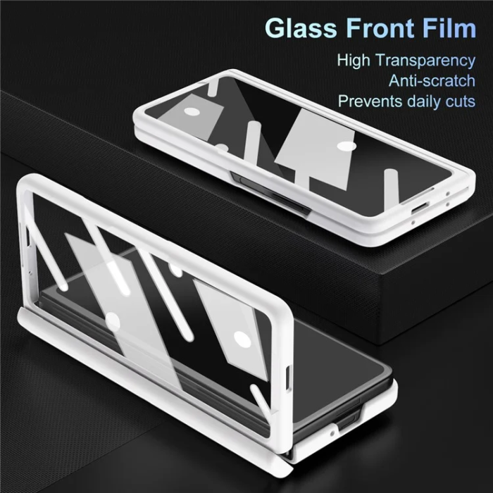 A-One Brand - Galaxy Z Fold 7 Mobilskal Kickstand med Stylus och Härdat Glas