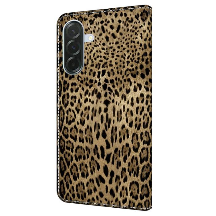 OEM - Samsung Galaxy A57 Plånboksfodral Mönstertryck Konstläder - Leopard Print