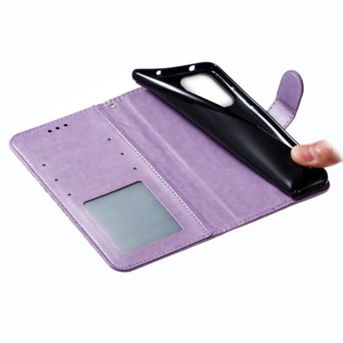 OEM - Samsung Galaxy A57 Plånboksfodral Konstläder Mandala - Lila