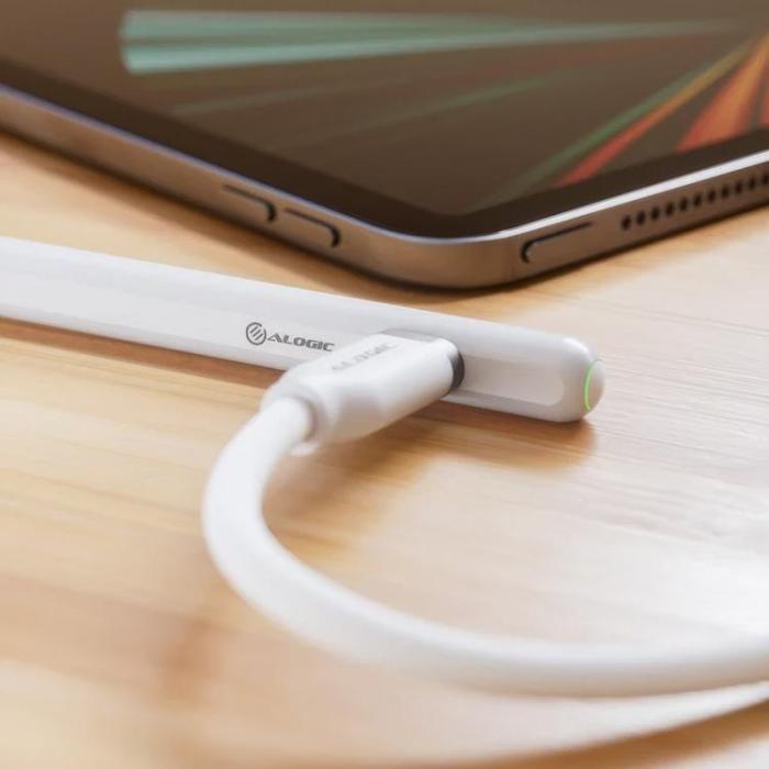 ALOGIC - Alogic iPad Stylus Penna med USB-C och Trådlös Laddning - Vit