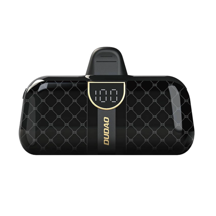 Dudao - Dudao Mini Powerbank 5000mAh med Lightning kontakt - Svart