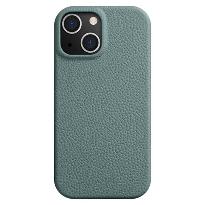 Melkco - MELKCO Mobilskal till iPhone 15 Plus Äkta Läder Belagt PC Blå