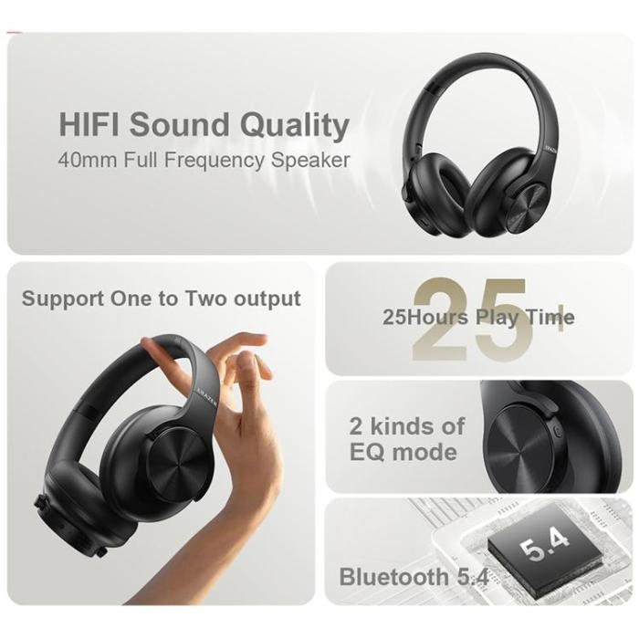 Lenovo - LENOVO Over-Ear Trådlösa Hörlurar Hoppbara Erazer G50