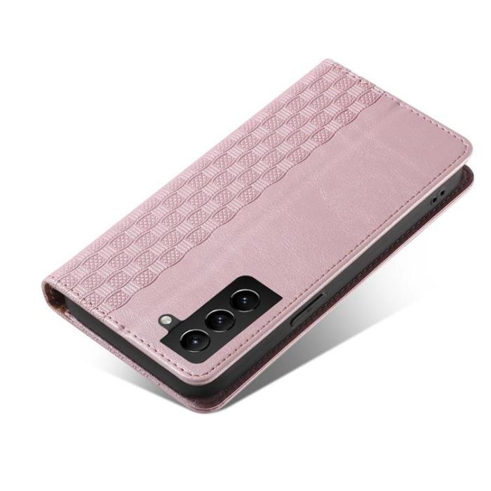 OEM - Galaxy S22 Plus Plånboksfodral Magnet Strap - Rosa