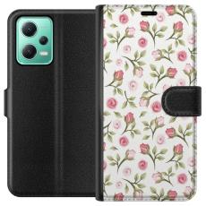 iSecrets - Pl&aring;nboksfodral till Xiaomi Redmi Note 12 med Blommigt
