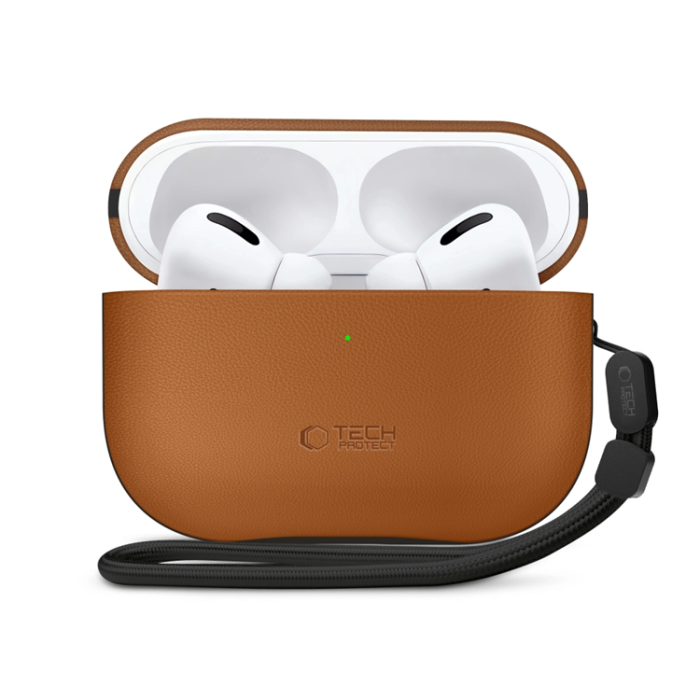 Tech-Protect - Tech-Protect Apple Airpods Pro 3 Skal Natural Fit - Brun