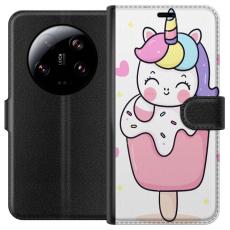 iSecrets - Pl&aring;nboksfodral till Xiaomi 13 Ultra med Glad enh&ouml;rning