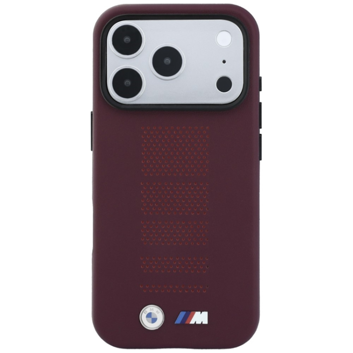 BMW - BMW Mobilskal För iPhone 18 Pro/17 Pro Magsafe M Blue Perfo - Burgundy