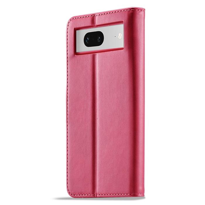 LC.imeeke - LC.IMEEKE Google Pixel 7 Plånboksfodral Calf Texture - Rosa