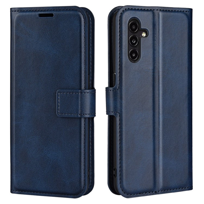 A-One Brand - Galaxy A14 5G/4G Plånboksfodral Calf Flip Folio - Blå