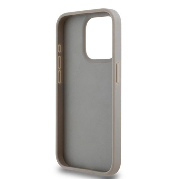 DKNY - DKNY iPhone 15 Pro Mobilskal Läder Mono Stripe & Metal Logo