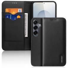 Dux Ducis - Dux Ducis Pl&aring;nboksfodral f&ouml;r Samsung Galaxy S26 &Auml;kta l&auml;der RFID - Svart