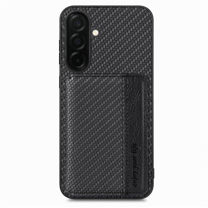 OEM - Mobilfodral för Samsung Galaxy S26 Konstläder RFID - Svart