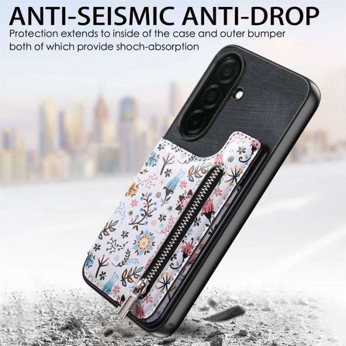 OEM - Mobilfodral för Samsung Galaxy S26 Konstläder RFID - Svart
